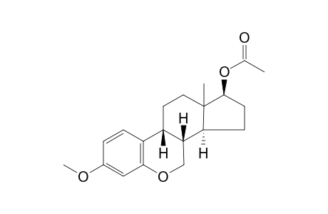 (+-)-17.beta.-Acetoxy-3-methoxy-6-oxa-8-isoestra-1,3,5(10)-triene