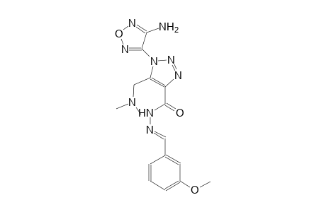 1-(4-amino-1,2,5-oxadiazol-3-yl)-5-[(dimethylamino)methyl]-N'-[(E)-(3-methoxyphenyl)methylidene]-1H-1,2,3-triazole-4-carbohydrazide