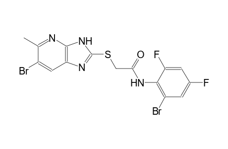 N-(2-bromo-4,6-difluorophenyl)-2-[(6-bromo-5-methyl-3H-imidazo[4,5-b]pyridin-2-yl)sulfanyl]acetamide