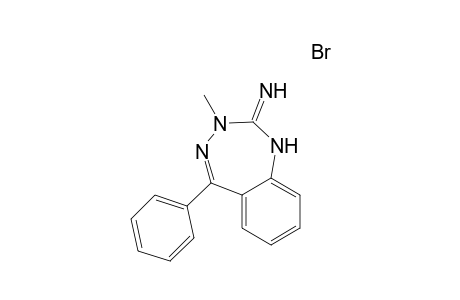 3-Methyl-5-phenyl-2-imino-1,3-dihydro-2H-1,3,4-benzotriazepine Hydrobromide