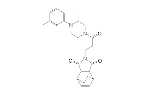 2-(3-(3-methyl-4-(m-tolyl)piperazin-1-yl)-3-oxopropyl)-3a,4,7,7a-tetrahydro-1H-4,7-ethanoisoindole-1,3(2H)-dione