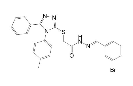 acetic acid, [[4-(4-methylphenyl)-5-phenyl-4H-1,2,4-triazol-3-yl]thio]-, 2-[(E)-(3-bromophenyl)methylidene]hydrazide