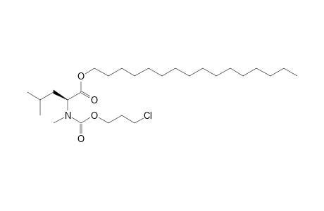 L-Leucine, N-methyl-N-(3-chloropropoxycarbonyl)-, hexadecyl ester