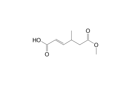 (E)-6-keto-6-methoxy-4-methyl-hex-2-enoic acid
