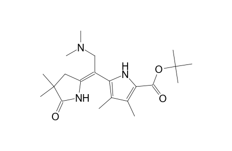 1H-Pyrrole-2-carboxylic acid, 5-[2-(dimethylamino)-1-(4,4-dimethyl-5-oxo-2-pyrrolidinylidene)ethyl]-3,4-dimethyl-, 1,1-dimethylethyl ester, (Z)-