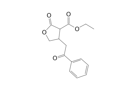 (+-)-Ethyl 2-Oxo-4-(2-oxo-2-phenylethyl)tetrahydro-3-furancarboxylate