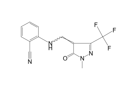 N-{[1-METHYL-5-OXO-3-(TRIFLUOROMETHYL)-2-PYRAZOLIN-4-YLIDENE]METHYL}ANTHRANILONITRILE