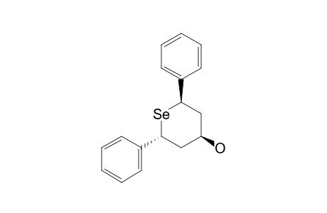 trans-2,trans-6-Diphenylselenan-R-4-ol