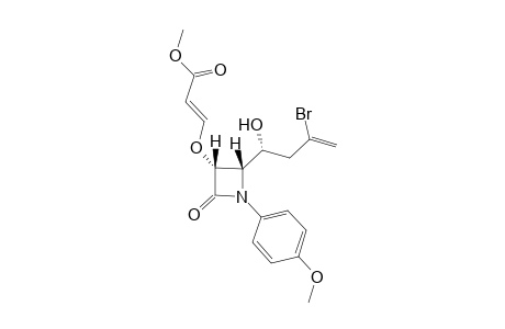 (E)-3-[(2S,3R)-2-[(1R)-3-bromo-1-hydroxy-but-3-enyl]-4-keto-1-(4-methoxyphenyl)azetidin-3-yl]oxyacrylic acid methyl ester