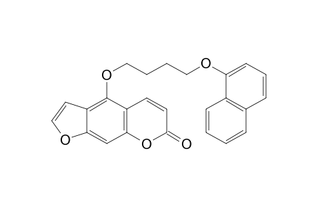 4-(4-[1-Naphthyloxy]butoxy)-7H-furo[3,2-g][1]benzopyran-7-one