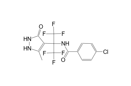 benzamide, 4-chloro-N-[1-(2,3-dihydro-5-methyl-3-oxo-1H-pyrazol-4-yl)-2,2,2-trifluoro-1-(trifluoromethyl)ethyl]-