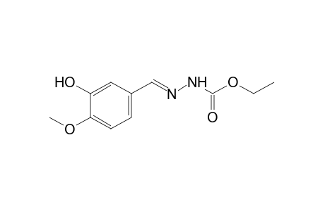 3-(3-hydroxy-4-methoxybenzylidene)carbaazic acid, ethyl ester