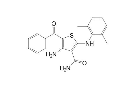 4-amino-5-benzoyl-2-(2,6-xylidino)-3-thiophenecarboxamide