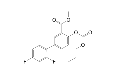 Diflusinal, o-(N-propyloxycarbonyl)-, methyl ester