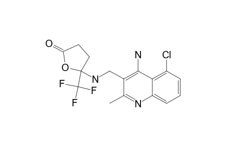 4-AMINO-5-CHLORO-2-METHYL-3-[N-(4-TRIFLUOROMETHYL-GAMMA-BUTYROLACTON-4-YL)]-AMINOMETHYL-QUINOLINE