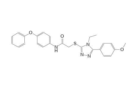 2-{[4-ethyl-5-(4-methoxyphenyl)-4H-1,2,4-triazol-3-yl]sulfanyl}-N-(4-phenoxyphenyl)acetamide