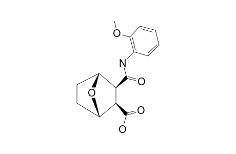 3-((2-METHOXYPHENYL)-CARBAMOYL)-7-OXABICYCLO-[2.2.1]-HEPTANE-2-CARBOXYLIC-ACID