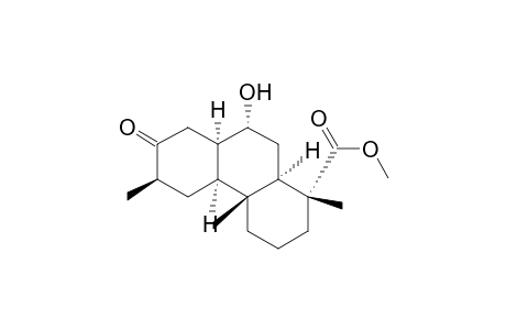 (1R,4aR,4bS,6R,8aR,9R,10aR)-9-hydroxy-1,4a,6-trimethyl-7-oxo-3,4,4b,5,6,8,8a,9,10,10a-decahydro-2H-phenanthrene-1-carboxylic acid methyl ester