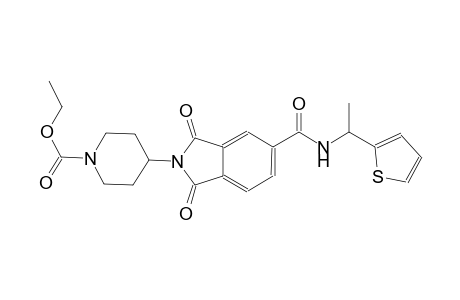 1-piperidinecarboxylic acid, 4-[1,3-dihydro-1,3-dioxo-5-[[[1-(2-thienyl)ethyl]amino]carbonyl]-2H-isoindol-2-yl]-, ethyl ester