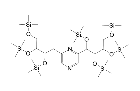 2-(1,2,3,4-Tetrakis[(trimethylsilyl)oxy]butyl)-6-(2,3,4-tris[(trimethylsilyl)oxy]butyl)pyrazine