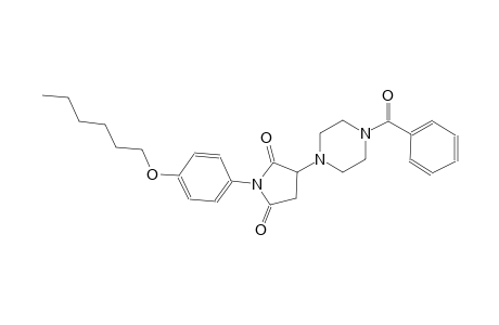 3-(4-benzoyl-1-piperazinyl)-1-[4-(hexyloxy)phenyl]-2,5-pyrrolidinedione