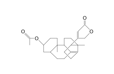 3.beta.-Acetoxy-5.beta.-carda-8(14),20(22)-dienolide