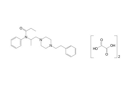 N-[1-methyl-2-(4-phenethyl-1-piperazinyl)ethyl]propionanilide, oxalate (1.2)