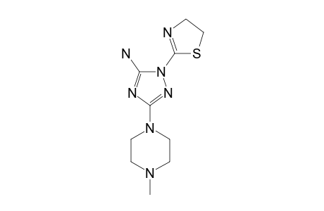 2-[(5-AMINO-3-(4-METHYLPIPERAZIN-1-YL)-1H-1,2,4-TRIAZOL-1-YL]-2-THIAZOLINE