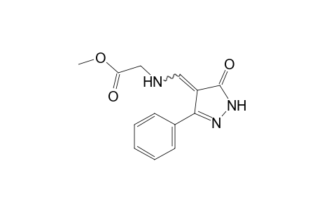 N-[(5-oxo-3-phenyl-2-pyrazolin-4-ylidene)methyl]glycine, methyl ester