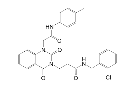 N-(2-chlorobenzyl)-3-(2,4-dioxo-1-[2-oxo-2-(4-toluidino)ethyl]-1,4-dihydro-3(2H)-quinazolinyl)propanamide