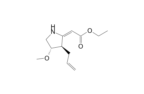 (3R,4S)-(3-Allyl-4-methoxypyrrolidin-2-ylidene)acetic acid ethyl ester