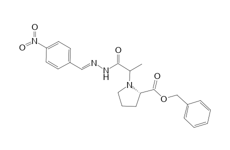 Benzyl N-amino-(R,S)-Ala-(S)-prolinate 4-nitrophenylhydrazone