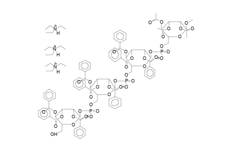 METHYL TRI(2,3,4-TRI-O-BENZOYL-ALPHA-D-MANNOPYRANOSYLPHOSPHATE)-2,3,4-TRI-O-ACETYL-ALPHA-D-MANNOPYRANOSIDE, TRIS(TRIETHYLAMMONIUM) SALT