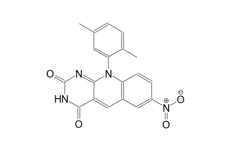 pyrimido[4,5-b]quinoline-2,4(3H,10H)-dione, 10-(2,5-dimethylphenyl)-7-nitro-