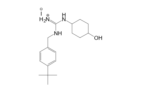 Guanidine, N-[[4-(1,1-dimethylethyl)phenyl]methyl]-N'-(4-hydroxycyclohexyl)-, monohydriodide