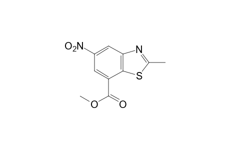 2-methy-5-nitro-7-benzothiazolecarboxylic acid, methyl ester
