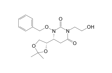 (6R)-1-benzoxy-6-[(4S)-2,2-dimethyl-1,3-dioxolan-4-yl]-3-(2-hydroxyethyl)-5,6-dihydrouracil