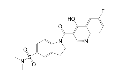 1H-indole-5-sulfonamide, 1-[(6-fluoro-4-hydroxy-3-quinolinyl)carbonyl]-2,3-dihydro-N,N-dimethyl-