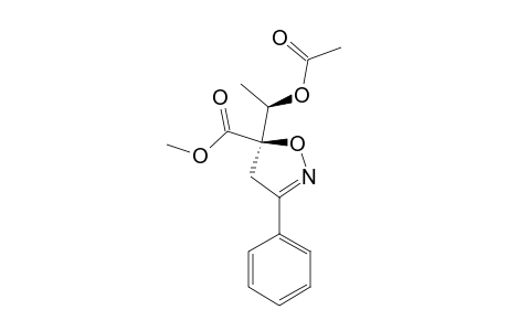 SYN-5-CARBOMETHOXY-5-(1'-ACETOXYETHYL)-3-PHENYL-4,5-DIHYDROISOXAZOLE;MAJOR_STEREOMER