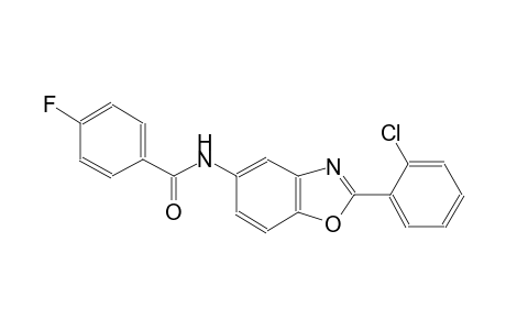 benzamide, N-[2-(2-chlorophenyl)-5-benzoxazolyl]-4-fluoro-