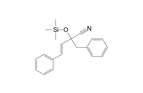 2-Benzyl-4-phenyl-2-(trimethylsiloxy)-3-butennitril