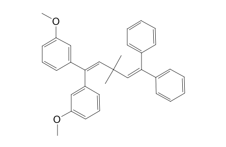 Benzene, 1,1'-(3,3-dimethyl-5,5-diphenyl-1,4-pentadienylidene)bis[3-methoxy-