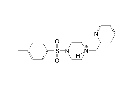1-[(4-methylphenyl)sulfonyl]-4-(2-pyridinylmethyl)piperazin-4-ium