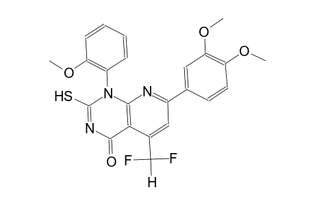 pyrido[2,3-d]pyrimidin-4(1H)-one, 5-(difluoromethyl)-7-(3,4-dimethoxyphenyl)-2-mercapto-1-(2-methoxyphenyl)-