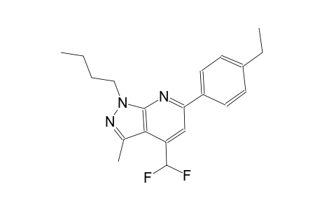 1-butyl-4-(difluoromethyl)-6-(4-ethylphenyl)-3-methyl-1H-pyrazolo[3,4-b]pyridine