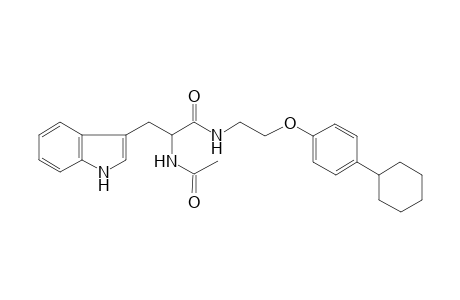 2-(acetylamino)-N-[2-(4-cyclohexylphenoxy)ethyl]-3-(1H-indol-3-yl)propanamide