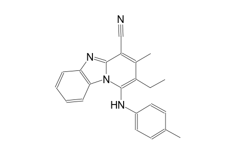 2-ethyl-3-methyl-1-(4-toluidino)pyrido[1,2-a]benzimidazole-4-carbonitrile