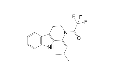 1-Isobutylidene-2-(trifluoroacetyl)-3,4-tetrahydro-2H-.beta.-carboline
