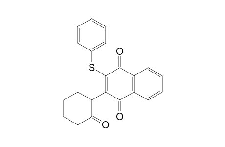 1,4-Naphthalenedione, 2-(2-oxocyclohexyl)-3-(phenylthio)-