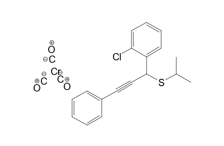 Tricarbonyl-{1-[1'-(isopropylthio)-3'-phenylpropargyl]-2-chlorophenyl}-chromium